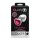Shots Ouch! Heart Gemstone Anal Plug Silver Pink medium 3,4 cm
