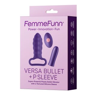Femmefunn Versa Bullet With P Sleeve Dark Purple