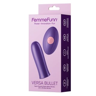 Femmefunn Versa Bullet With Remote Dark Purple