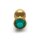 Shots Ouch! Runder Edelstein Analplug Gold Smaragdgrün mittel 3,4 cm