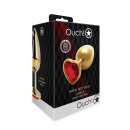 Shots Ouch! Herz Edelstein Anal Plug Gold Rubinrot...