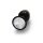 Shots Ouch! Round gemstone anal plug black silver small 2.7 cm