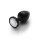 Shots Ouch! Runder Edelstein Anal Plug Schwarz Silber mittel 3,4 cm