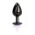 Shots Ouch! Heart Gemstone Anal Plug Black Purple small 2,7 cm