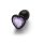 Shots Ouch! Heart Gemstone Anal Plug Black Purple small 2,7 cm