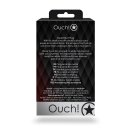 Shots Ouch! Herz Edelstein Anal Plug Schwarz Lila mittel 3,4 cm