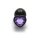 Shots Ouch! Herz Edelstein Anal Plug Schwarz Lila groß 4 cm