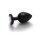 Shots Ouch! Herz Edelstein Anal Plug Schwarz Lila groß 4 cm