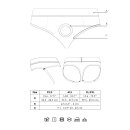 Shots Ouch! Vibrierender Strap-on-Tanga mit Schnallen hinten M/L