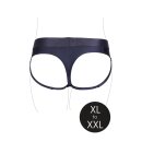 Shots Ouch! Vibrierender Strap-on-Tanga mit Schnallen hinten XL/XXL