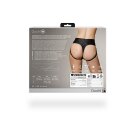 Shots Ouch! Vibrierender Strap-on-Tanga mit Schnallen hinten XS/S