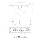 Shots Ouch! Vibrierender offener Strap-on mit Schnallen hinten M/L