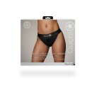 Shots Ouch! Vibrierender offener Strap-on mit Schnallen hinten M/L