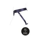 Shots Ouch! Vibrierender offener Strap-on mit Schnallen hinten XL/XXL