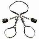 XR Brands Bondage Harness with Bows M/L Black