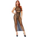 Leg Avenue Halter Dual Net Backless Dress One Size
