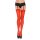 Leg Avenue Sheer Stockings Red OS