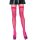 Leg Avenue Nylon Fishnet Thigh Highs Pink One Size