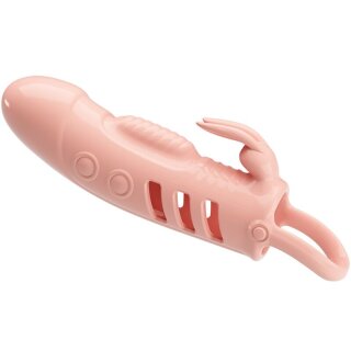 Pretty Love Sloane Penishülle mit Rabbit Vibrator hautfarbend