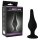Pretty Love silicone anal plug with suction cup black 4,5 cm