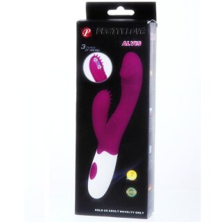 Pretty Love Flirtation Andre Mini Vibrator mit Klitoris Stimulation pink