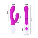 Pretty Love Flirtation Andre Mini Vibrator mit Klitoris Stimulation pink
