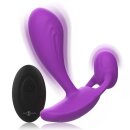 Intense anal plug with vibration in purple