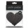 Pretty Pasties Glitter Hearts Black Gold 2 Pair