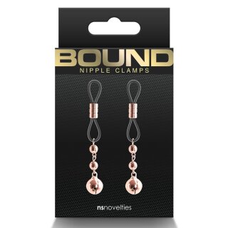 Bound Nipple Clamps D1 Rose Gold