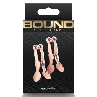 Bound Nipple Clamps C1 Rose Gold