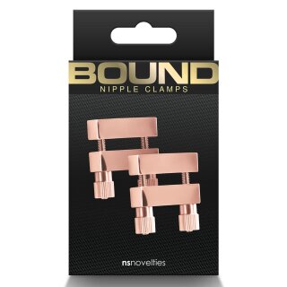 Bound Nipple Clamps V1 Rose Gold