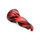 Hell Kiss Twisted Tongues Silicone Dildo - Red - 18,8 cm