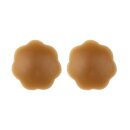 Bye Bra - Breast Lift Tape + Silicone Nipple Covers Brown A-C - F-H