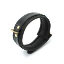 Shiny Black Leather Collar