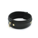 Shiny Black Leather Collar