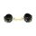 Shiny Black Leather Handcuff