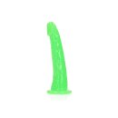 Slim Realistic Dildo with Suction Cup - Glow in the Dark - 17,5 cm