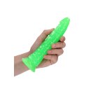 Slim Realistic Dildo with Suction Cup - Glow in the Dark - 20 cm