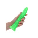 Slim Realistic Dildo with Suction Cup - Glow in the Dark - 22 cm