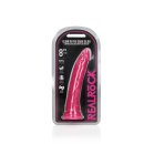 Slim Realistic Dildo with Suction Cup - Glow in the Dark -  22 cm