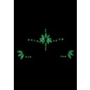 Shots Ouch! Körperschmuck leuchtende Gesicht Aufkleber