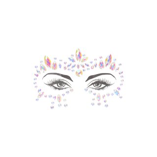 Shots Ouch! Körperschmuck leuchtende Gesicht Aufkleber