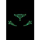 Shots Ouch! Körperschmuck leuchtende Gesicht Aufkleber