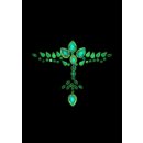 Shots Ouch! Körperschmuck leuchtende Dekoltee Aufkleber