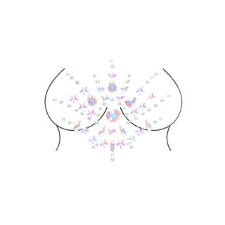 Shots Ouch! Body jewelry glowing chest stickers