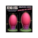 Xeno Egg Glow in the Dark Silicone Egg XL Pink 17,5 cm