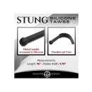Master Series Stung Silicone Tawse Black