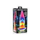 Unicorn Tongue Glow in the Dark Silicone Dildo Rainbow...