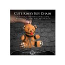 Gagged Teddy Bear Keychain Brown