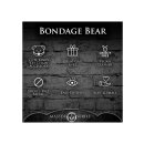 Gagged Teddy Bear Keychain Brown